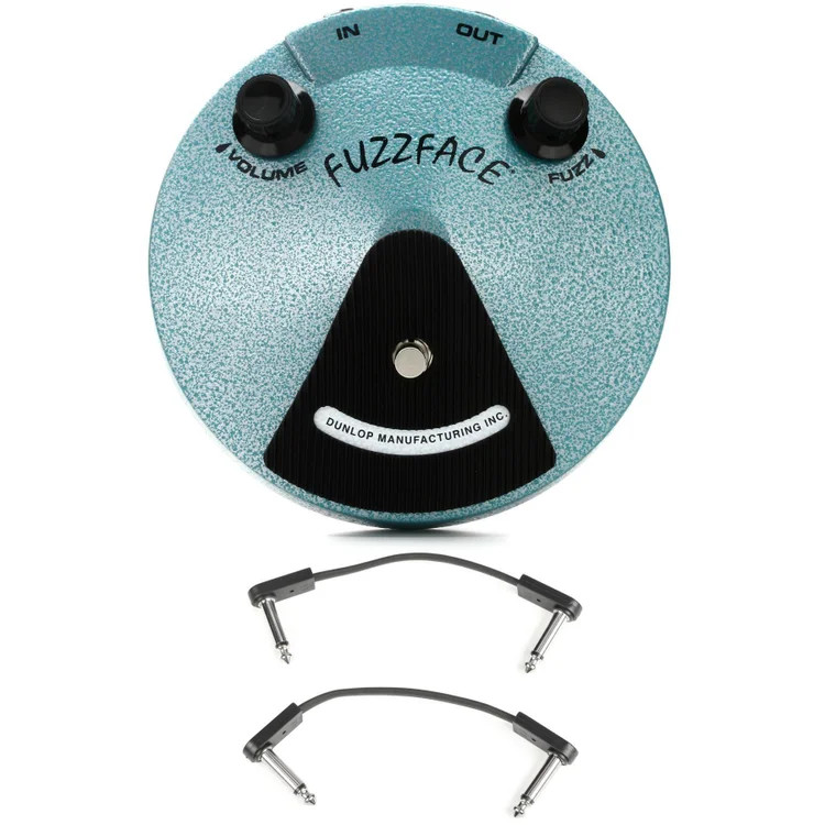 Dunlop JHF1 Jimi Hendrix Fuzz Face Pedal with EBS Patch Cables