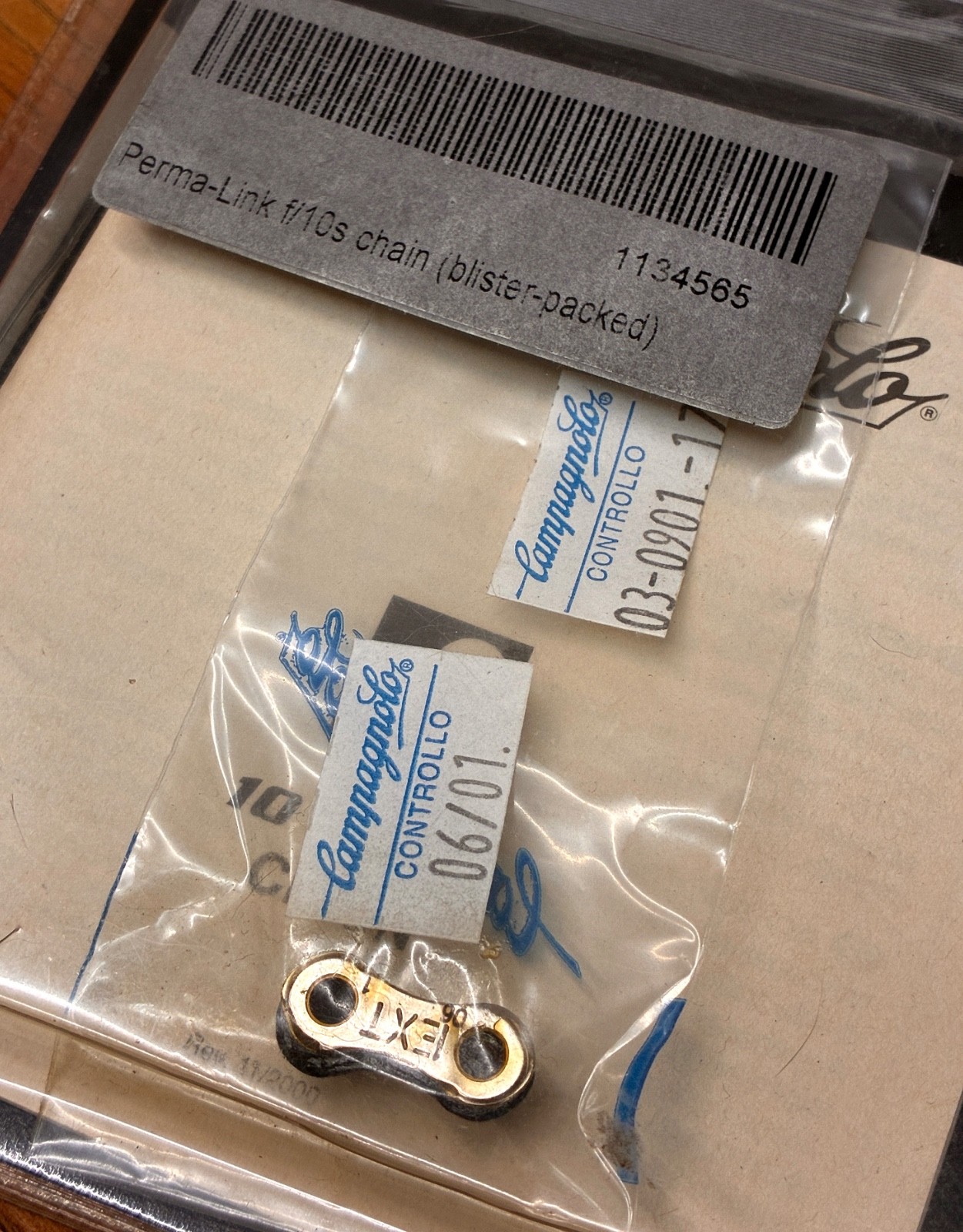 NOS Campagnolo 10 Speed Perma-Link Chain Master Link - CN-RE100 - NIP 2001