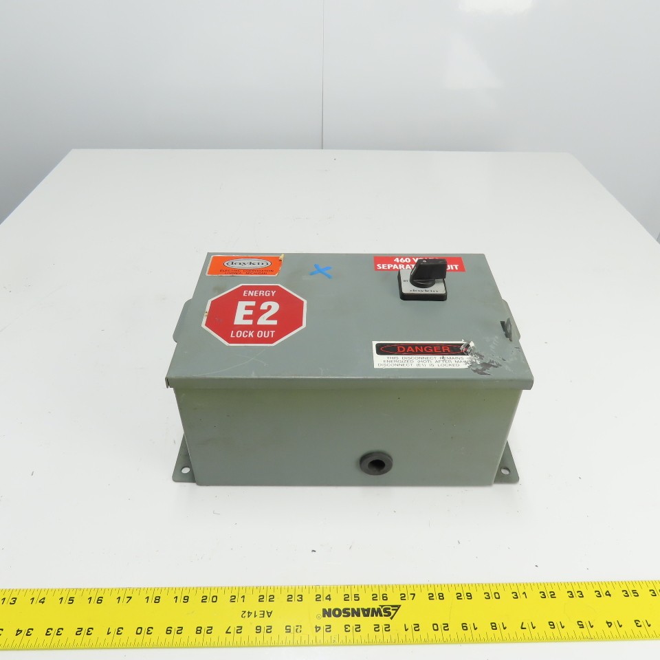 Daykin LTFS-05 LR Enclosed Disconnect Transformer Pri 460V Sec 120V 1000VA