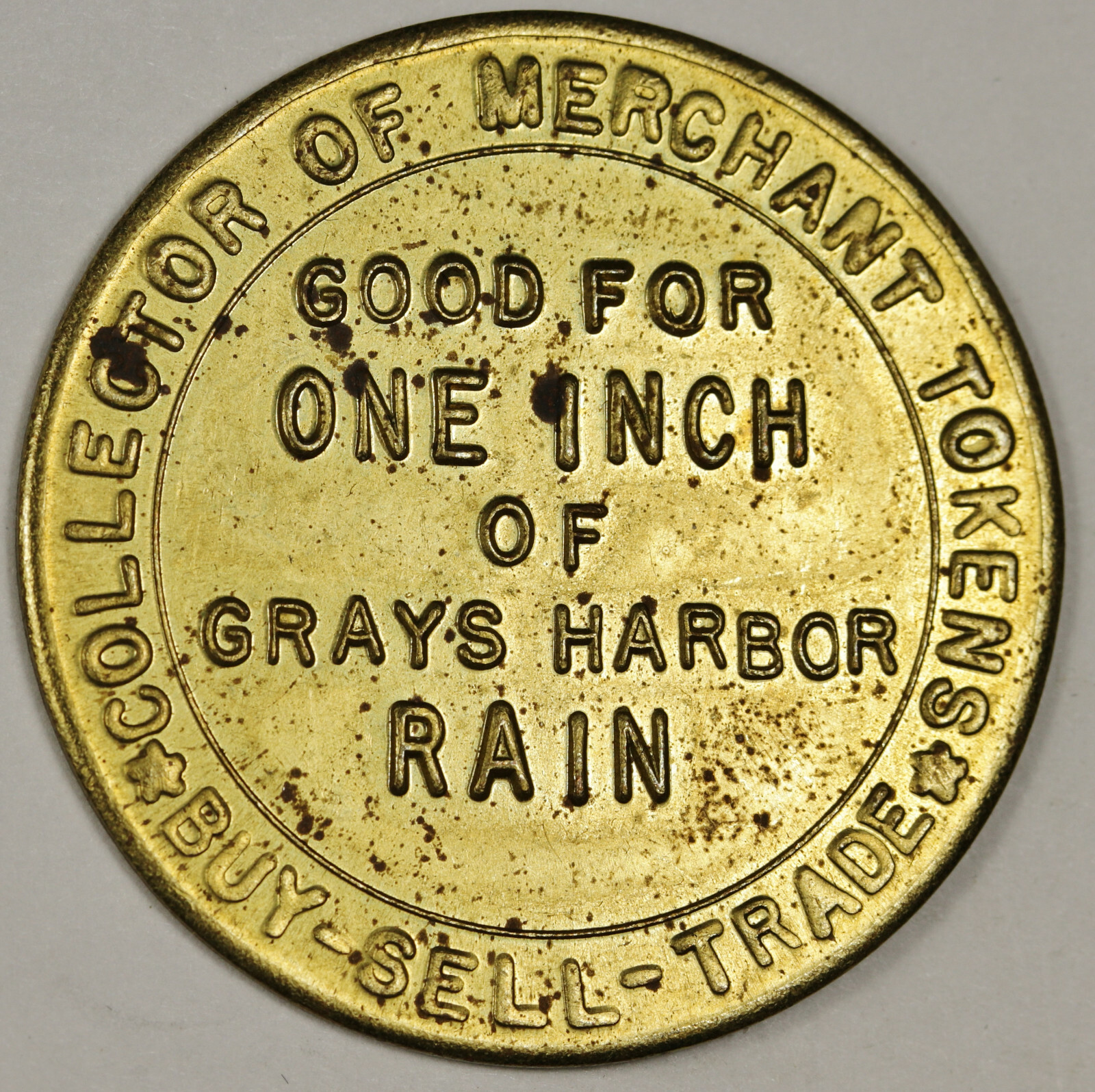 J. Blake Godfrey, Collector of Merchant Tokens. Aberdeen Wa. 50cent size. 149495