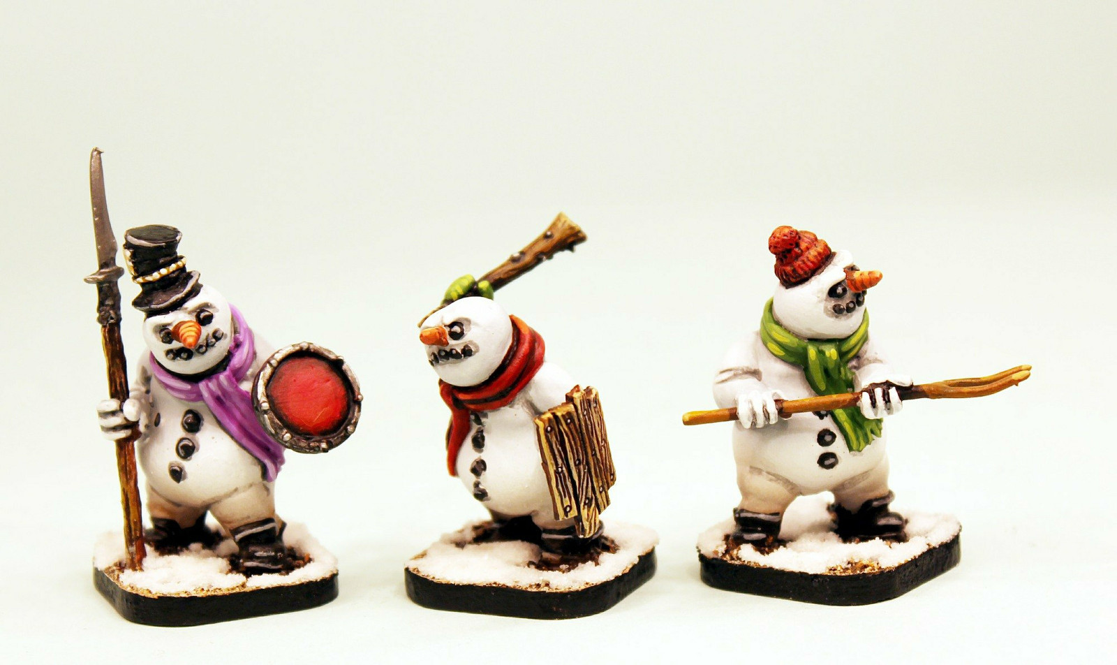 Unpainted Fantasy Resin Snowmen-28mm Scale-WhiteMetal Weapons Alternative Armies