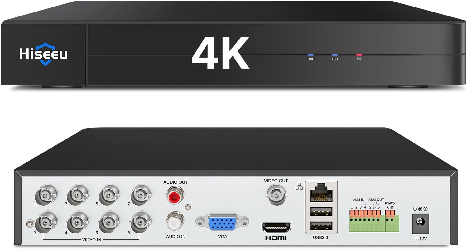 4K 8 Channel DVR Security Digital Video Recorder Advanced 8MP DVR with Person Ve