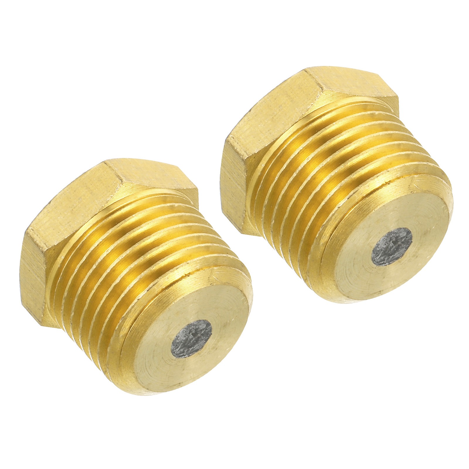 1/2" BSPT Brass Fuse Plug, 2pcs Brass Fusible Melt Plug 265 Celsius Degree