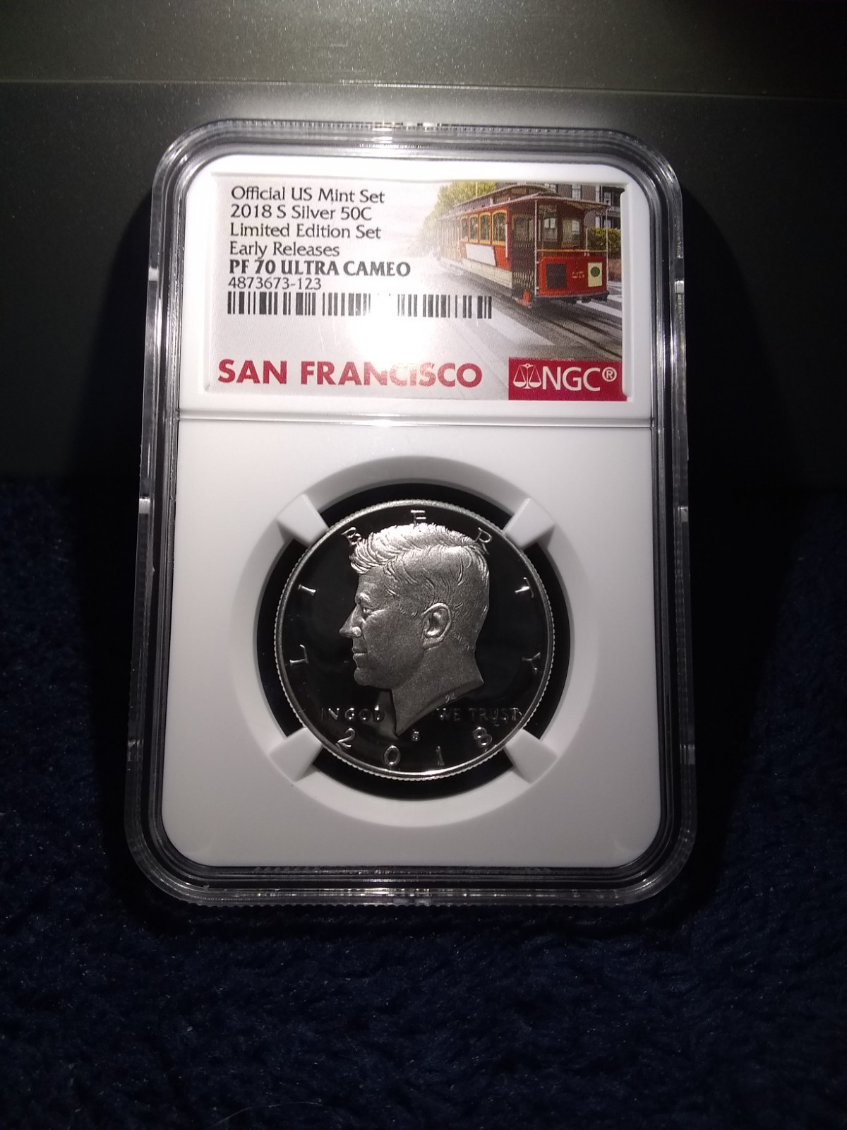 2018-S Silver Proof Kennedy Half Dollar-NGC-PF-70 UCAM Early Release-L.E.P.S