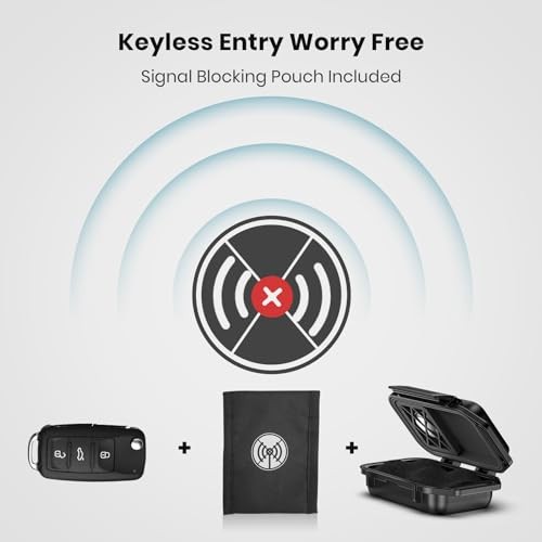 Magnetic Key Box, Magnetic Key Holder Under Car, Hide a Key Magnetic Basic 1pc