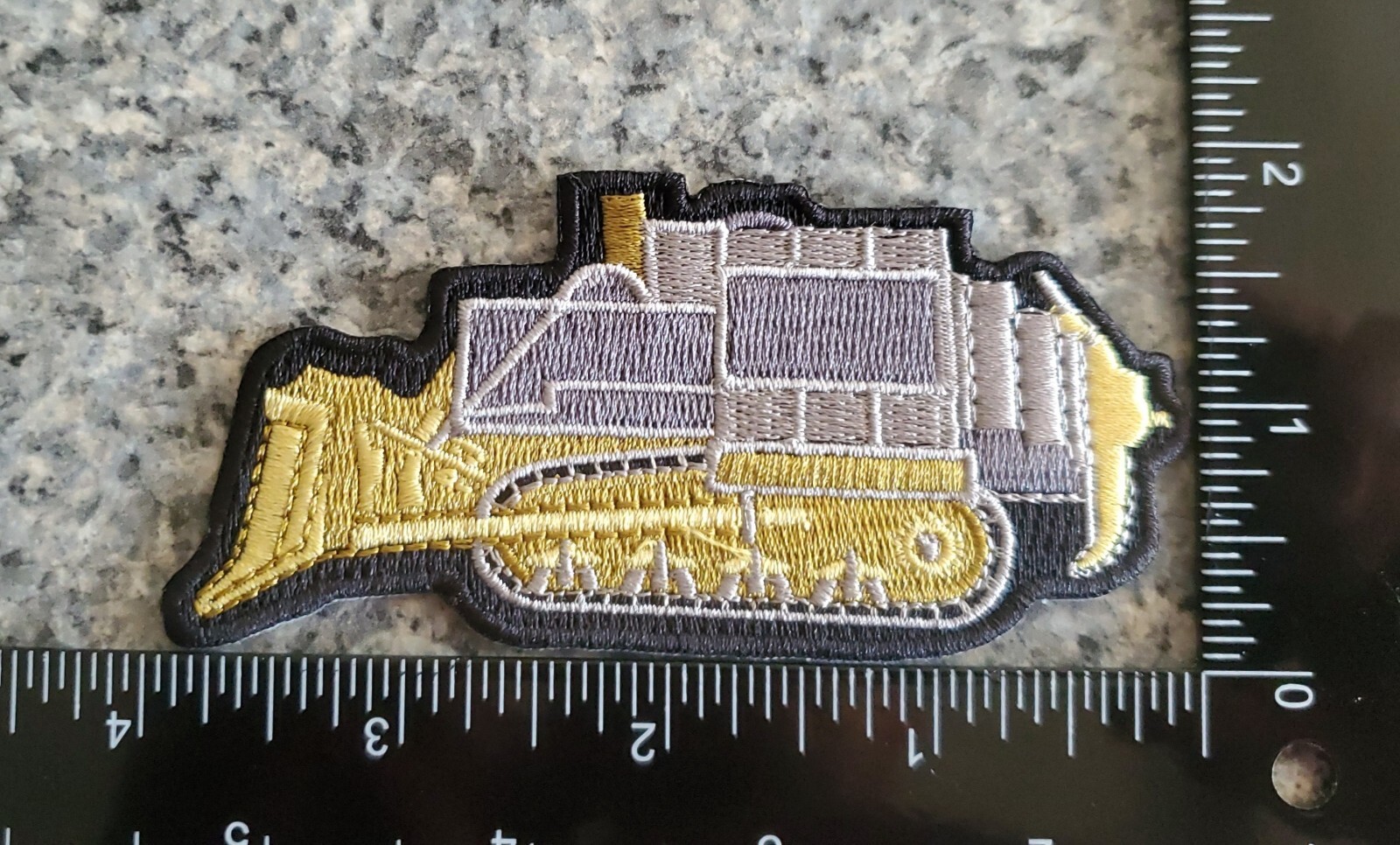 Killdozer Patch.Fully Embroidered. Iron On. 4"x2"