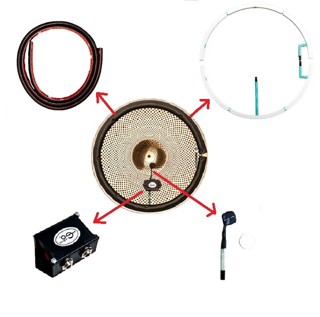 Goedrum Components Pack for DIY eRide (Triple Zones) 360 degree triggering