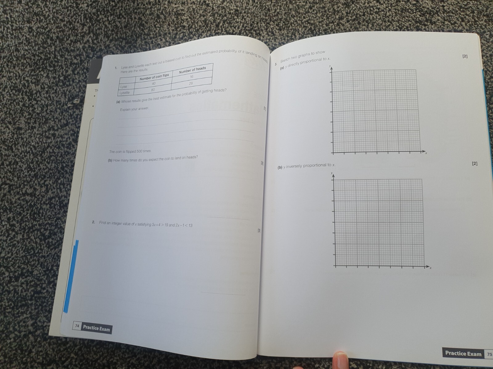 2 X GCSE Letts Sucess Maths Exam Practice Workbook Revision Guide higher Tier