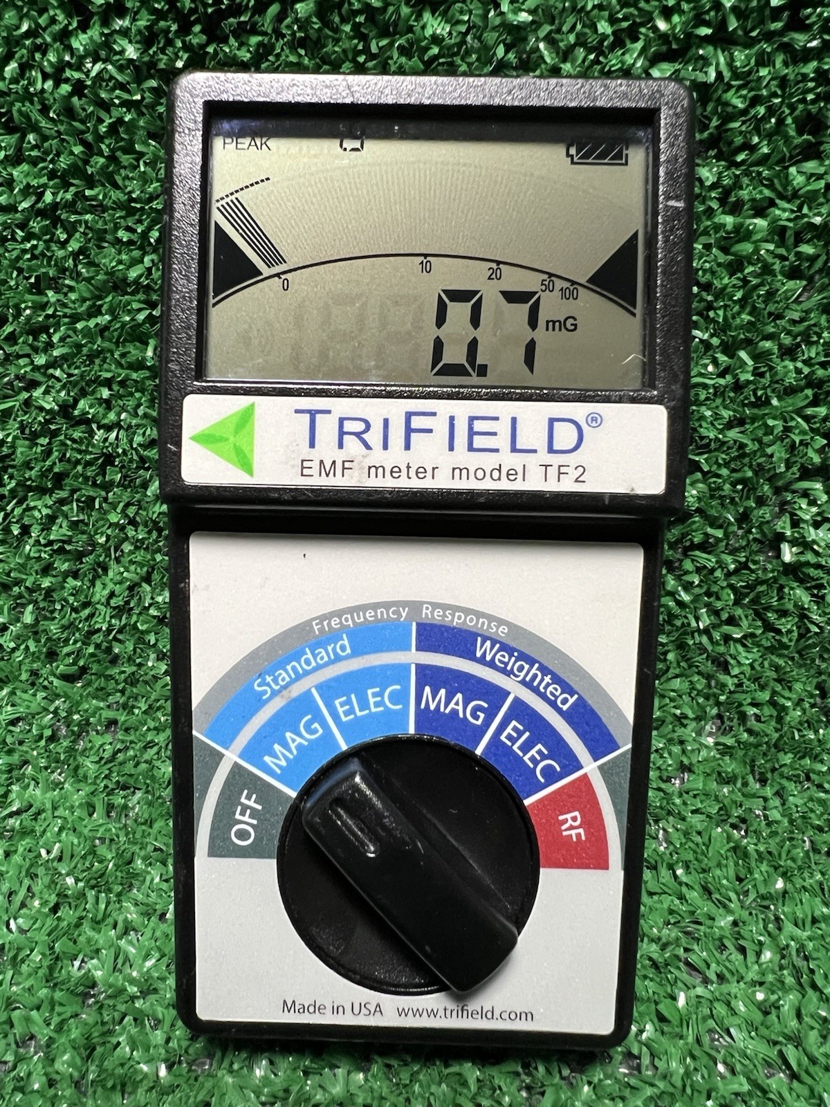 EMF Meter Model TF2 Handheld Detector for 3 Types of EM Fields, Tested & Working
