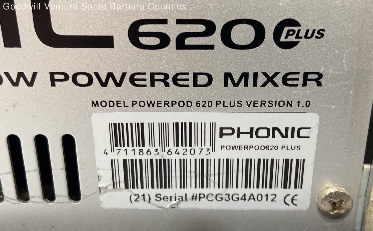 Phonic620 Powerpod Plus 2x 100 w Powerd Mixer