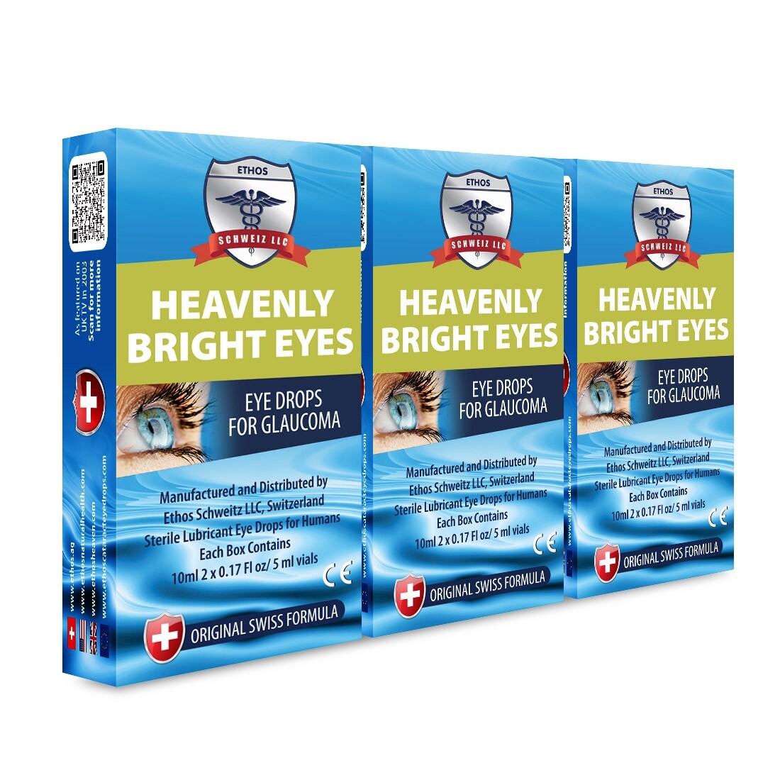 Ethos Bright Eyes NAC Glaucoma Eye Drops 30ml Best Value Pack FREE POSTAGE