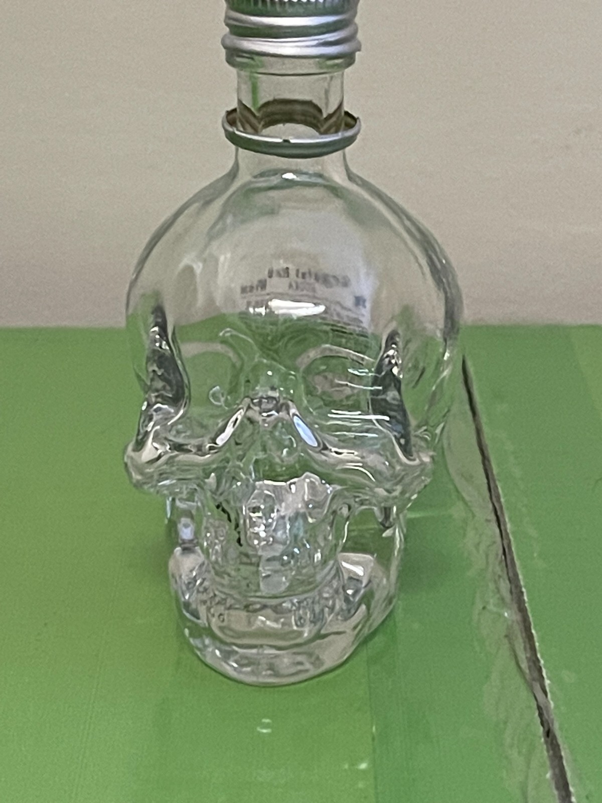 Dan Aykroyds Crystal Head Vodka 50ML Glass Skull Mini Empty Bottle With Cap