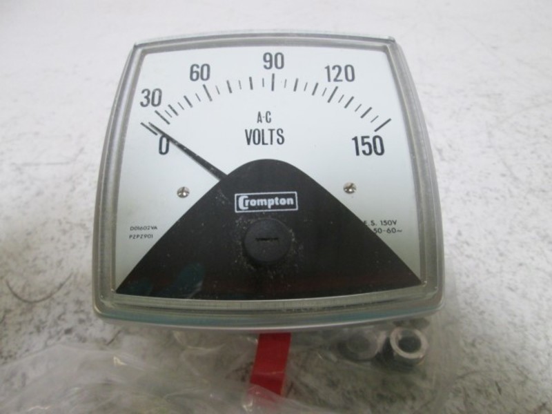 CROMPTON 016ACA-02VA-PZPZ PANEL METER 0-150 AC V NSMP
