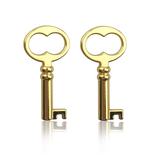 KY-18 Hollow Skeleton Key, Antique Gold Hollow Barrel Skeleton Keys, Perfect