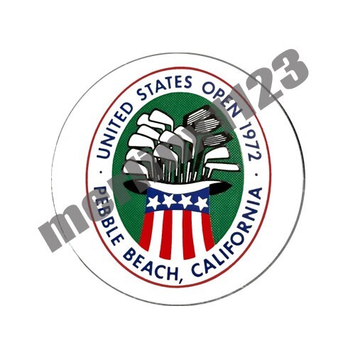 1972 US Open Pebble Beach Golf Ball Marker w/ Switchblade Divot Tool