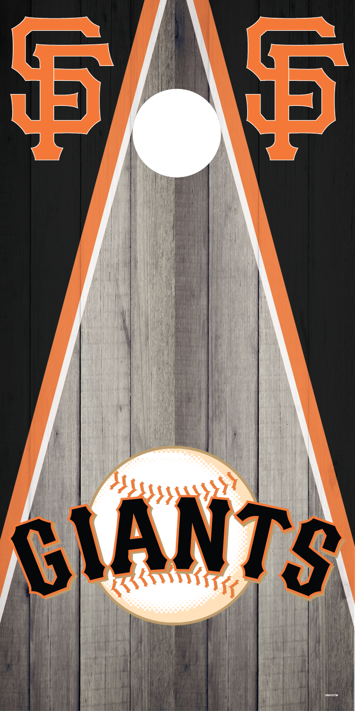 Corn Hole Board Wrap - San Francisco Giants Set Cornhole