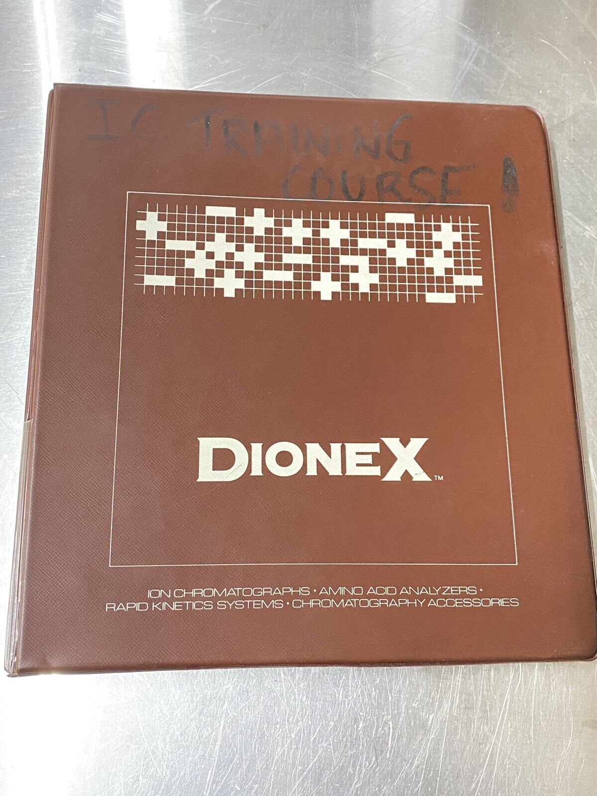 Dionex Basic Ion Chromatography Course - Users Guide / Instruction Book / Manual