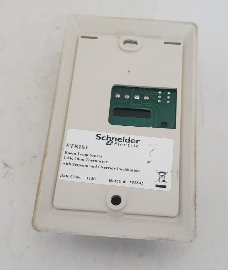 Schneider Electric ETR103 Room Temp Sensor 1.8K Ohm Thermistor