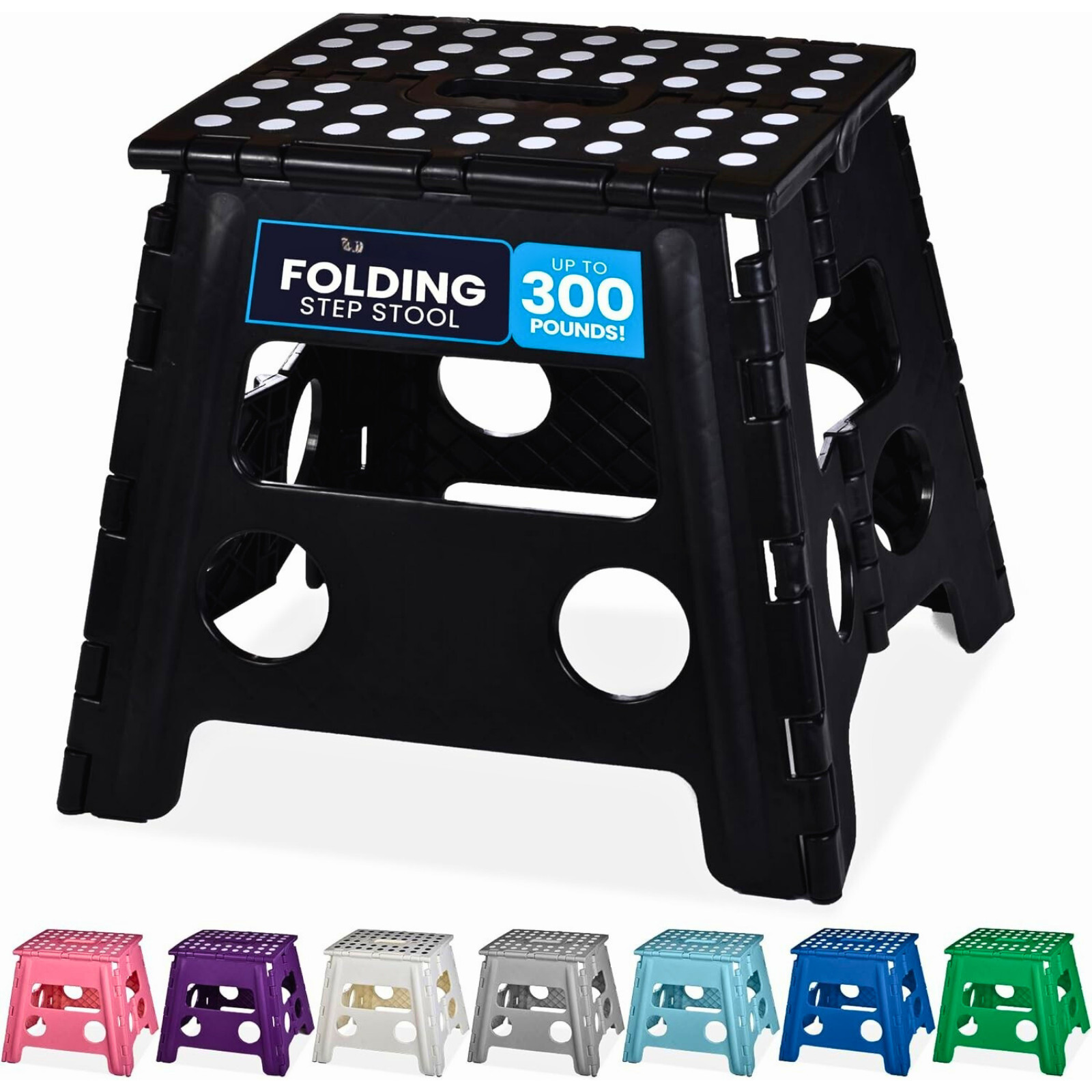 Folding Lightweight Step Stool Portable Sturdy for Adults Kids Kitchen Bathroom