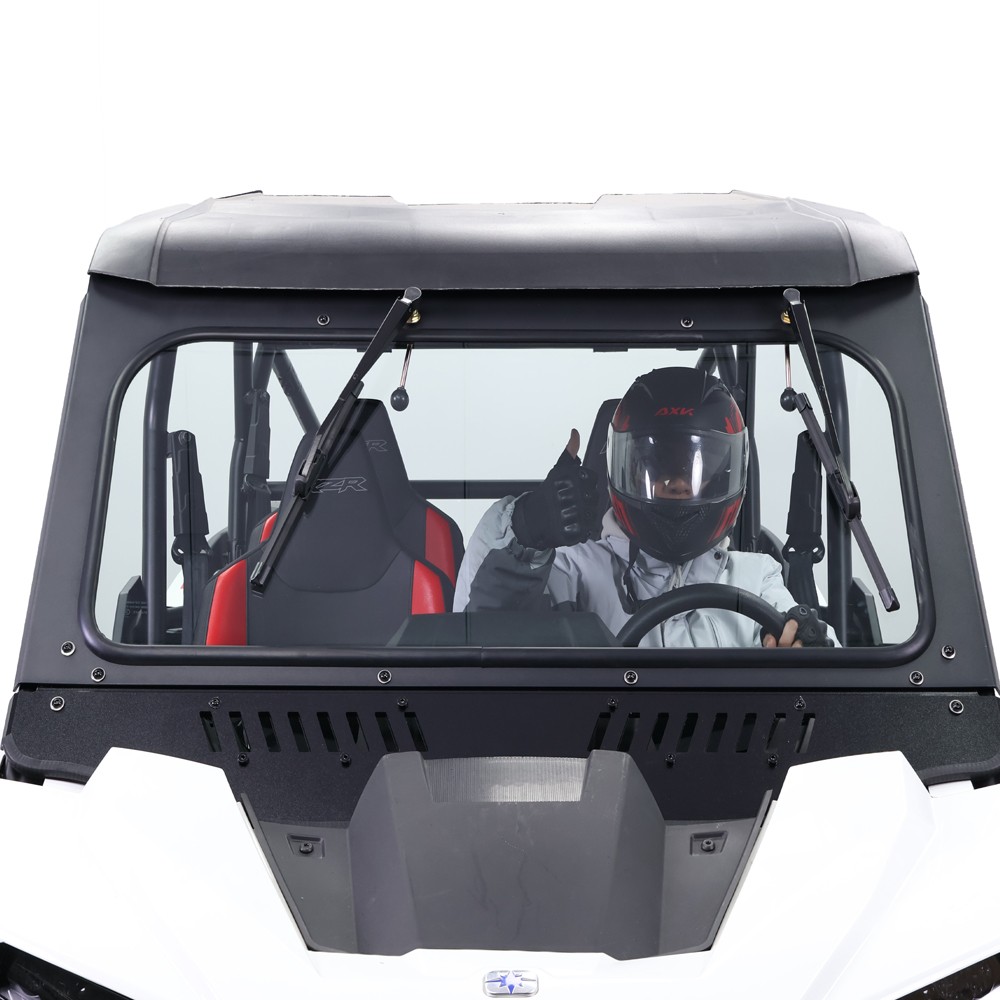 Full Glass Windshield Vents Front Windscreen for Polaris RZR XP 4 1000 2024-2026