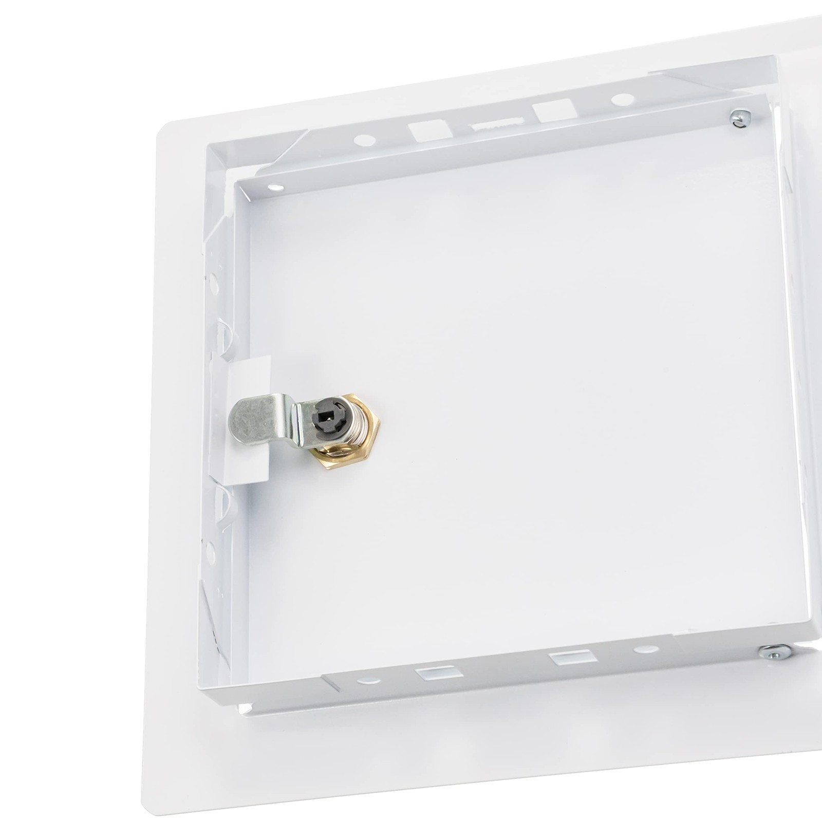 6 x 6 Lockable White Metal Access Panel. Service Shaft Door Panel with Key. P...