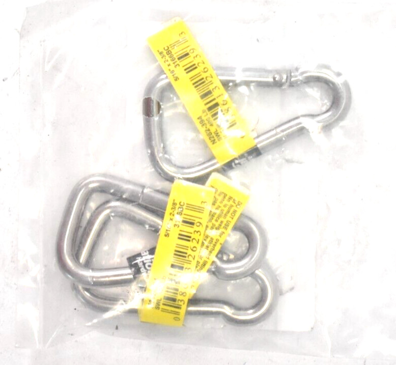 Lot of 3 National Hardware N262-394 3166BC Interlocking Spring Snaps 5/16" 400lb