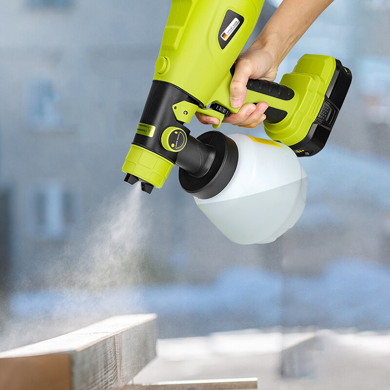 Paint Sprayer for Ryobi One+ 18V Battery w/1000ML Large Container Even Coverage