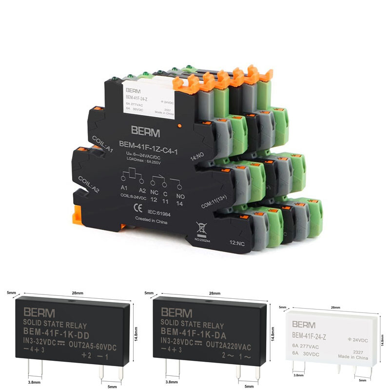 Ultra-thin Relay Module Module Spring Type Thin Chip 41F-1Z-C4 Relay 6A 250VAC