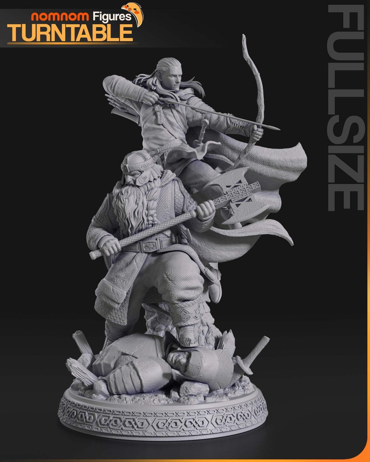 Gimli & Legolas | Resin Model Kit | The Lord of the Rings Legendary Duo