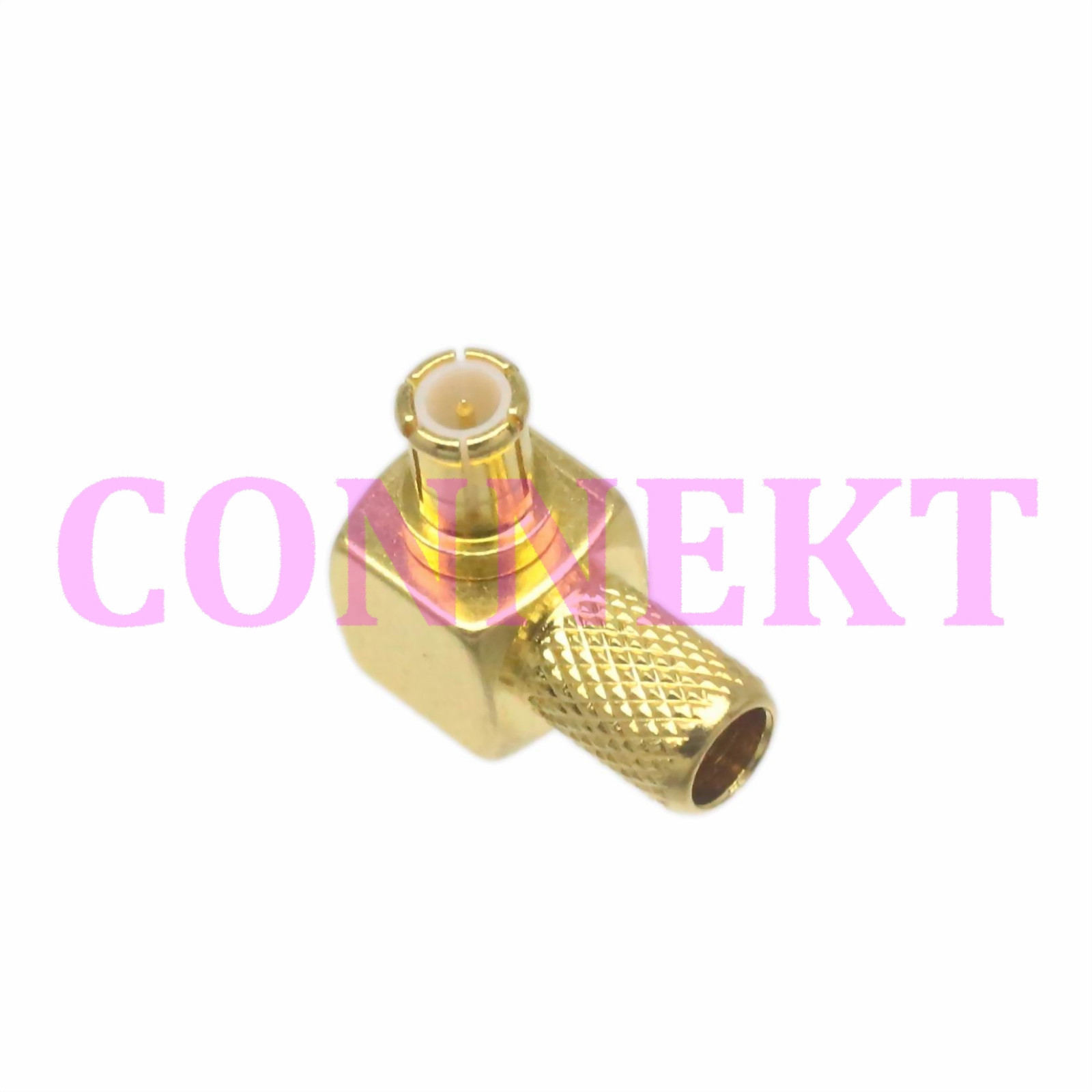 1pce MCX male plug right angle crimp RG58 LMR195 RG142 RG400 RF connector