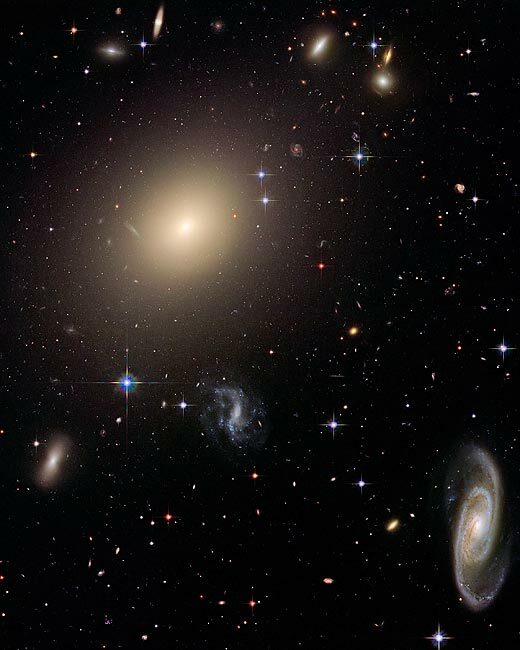 GALAXY CLUSTER HUBBLE SPACE TELESCOPE 8x10 GLOSSY PHOTO PRINT