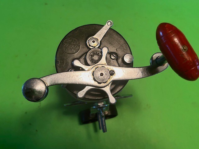 VINTAGE PENN SQUIDDER NO. 140 FISHING REEL WITH NEWELL SPOOL & STEEL GEARS