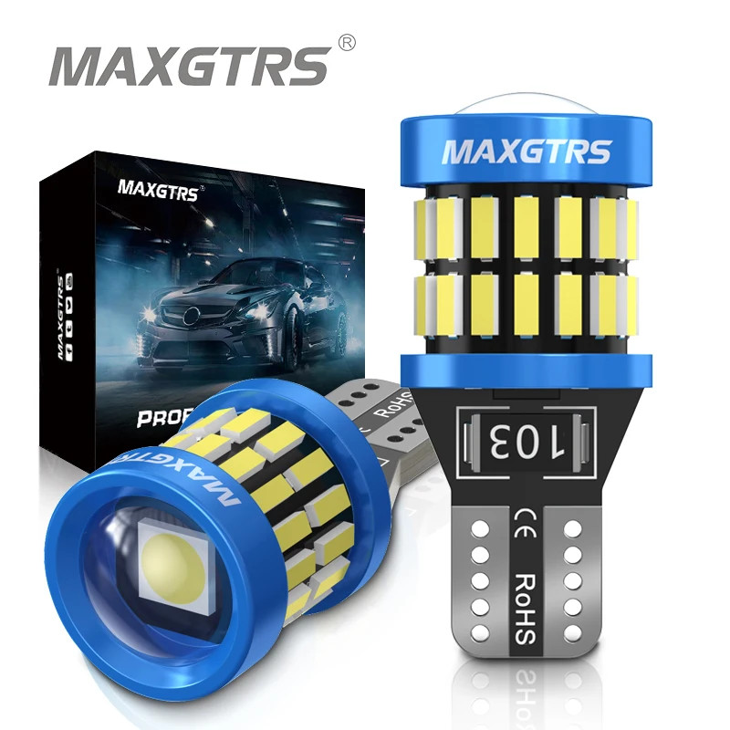 T10 LED Bulbs 2825 W5W 194 168 CANBUS Car Interior Map Dome Light Pair