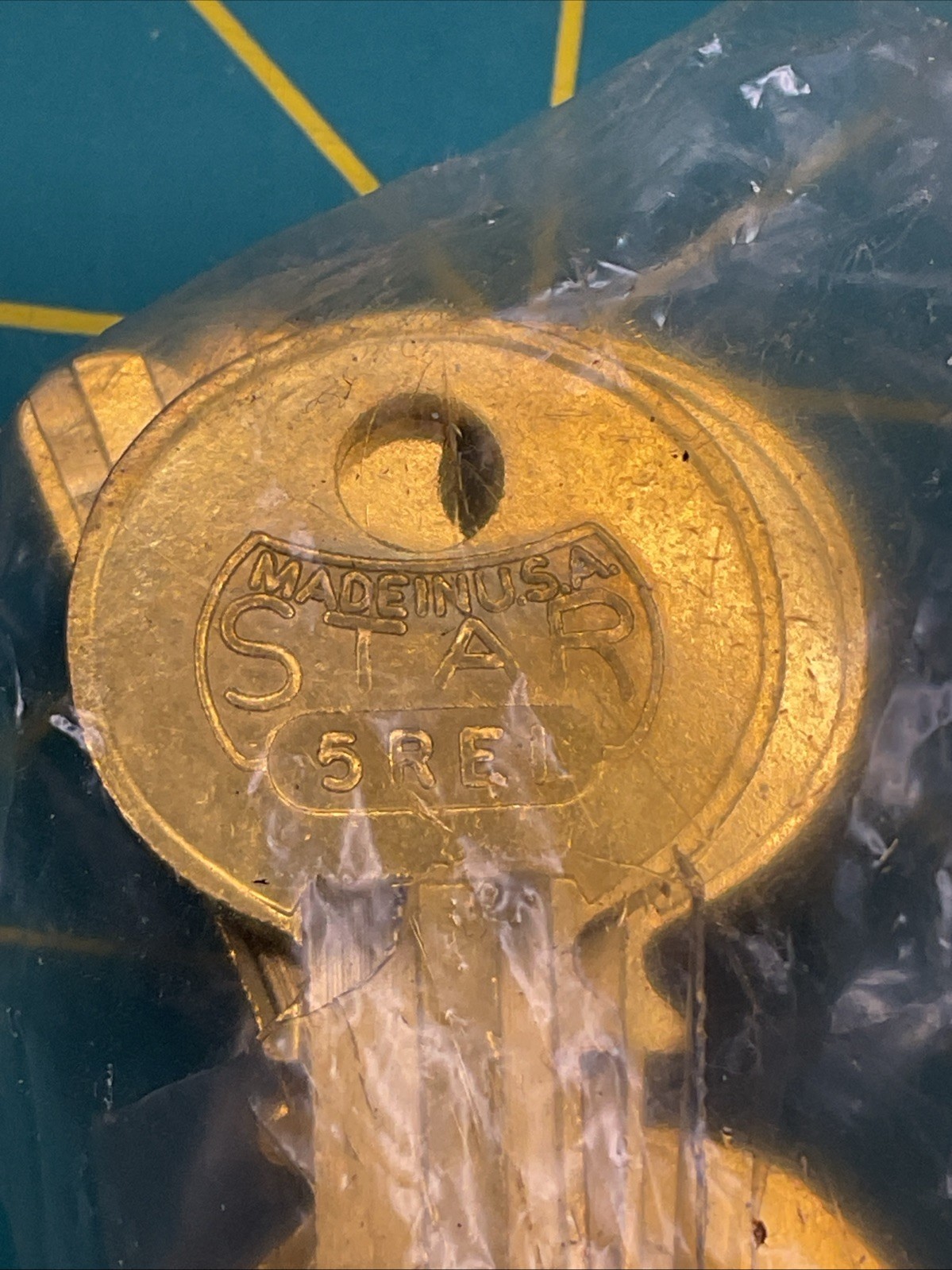 Star 5RE1 BRASS  Key Blanks   Set of 6   Locksmith