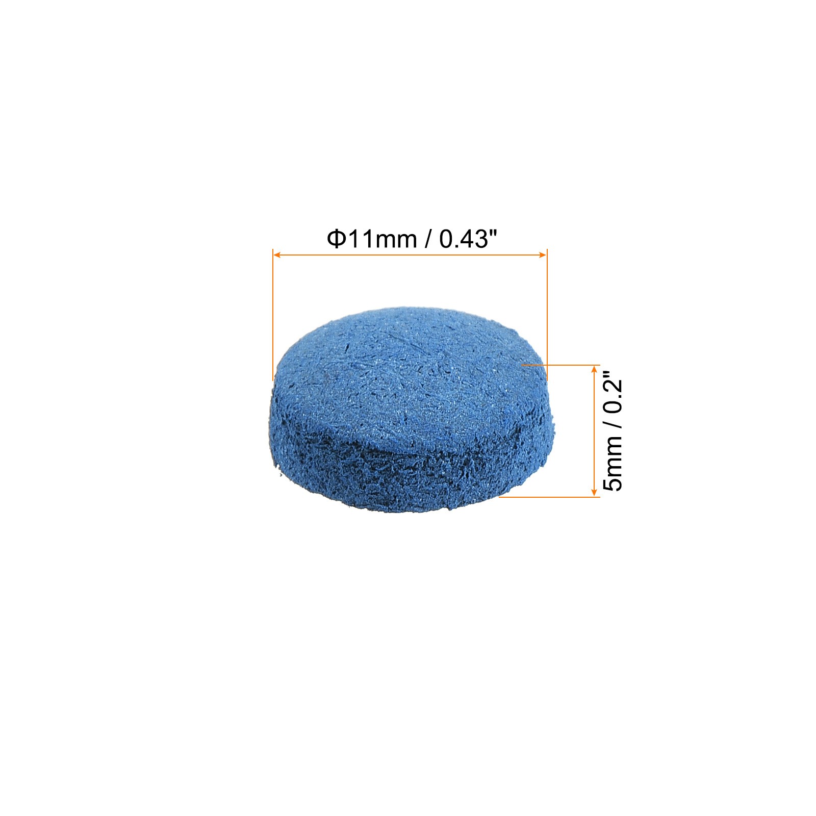 11mm Billiard Slide Stick Tips, 20pcs Replacement Tips, Blue
