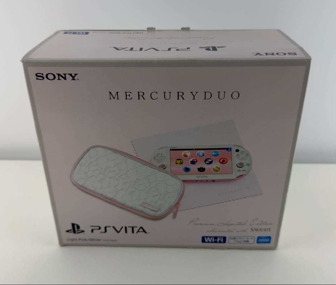 Sony PS Vita PCH-2000 Mercuryduo Light Pink Console Near Mint Japan