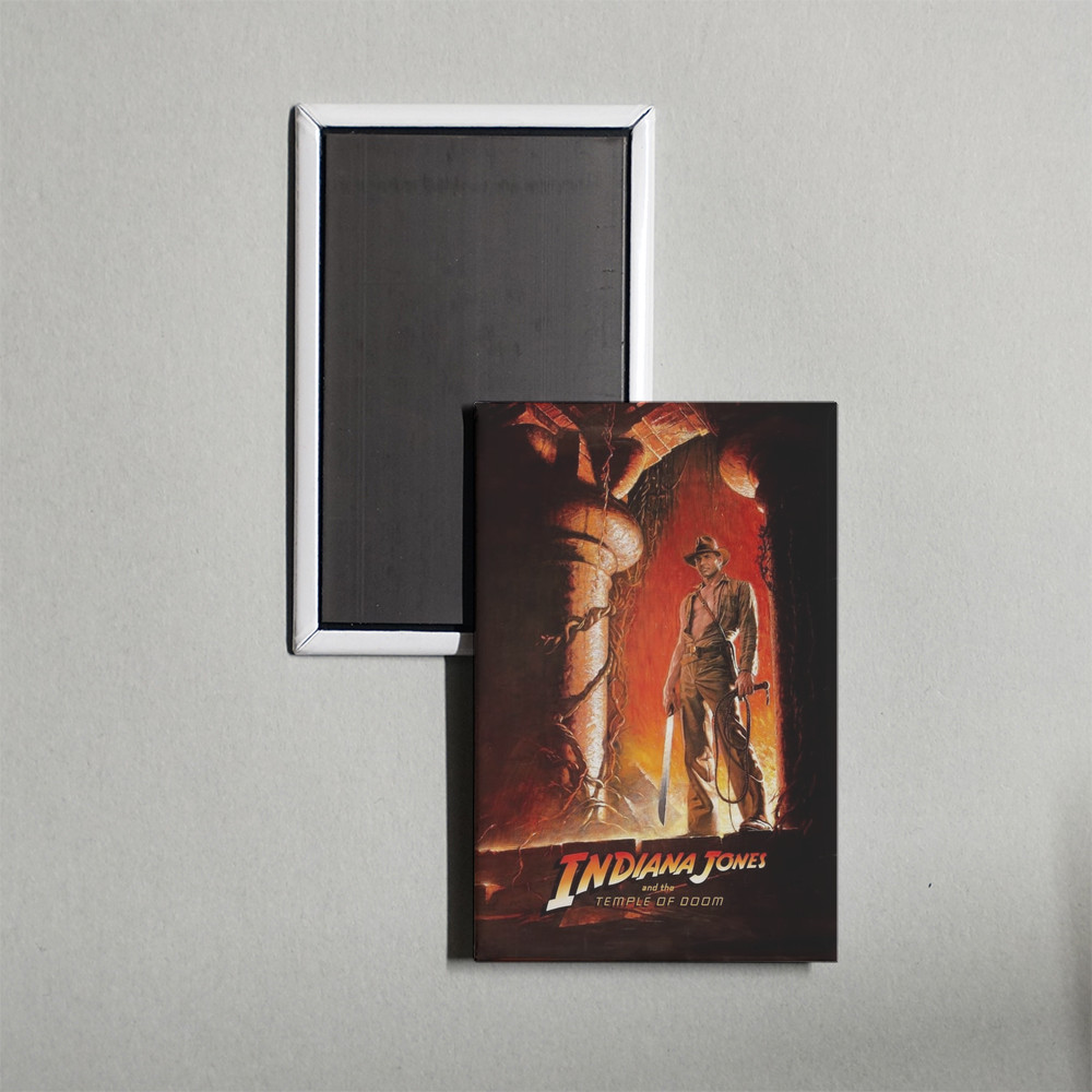 Indiana Jones and the Temple of Doom Mini Movie Poster Fridge Locker Magnet