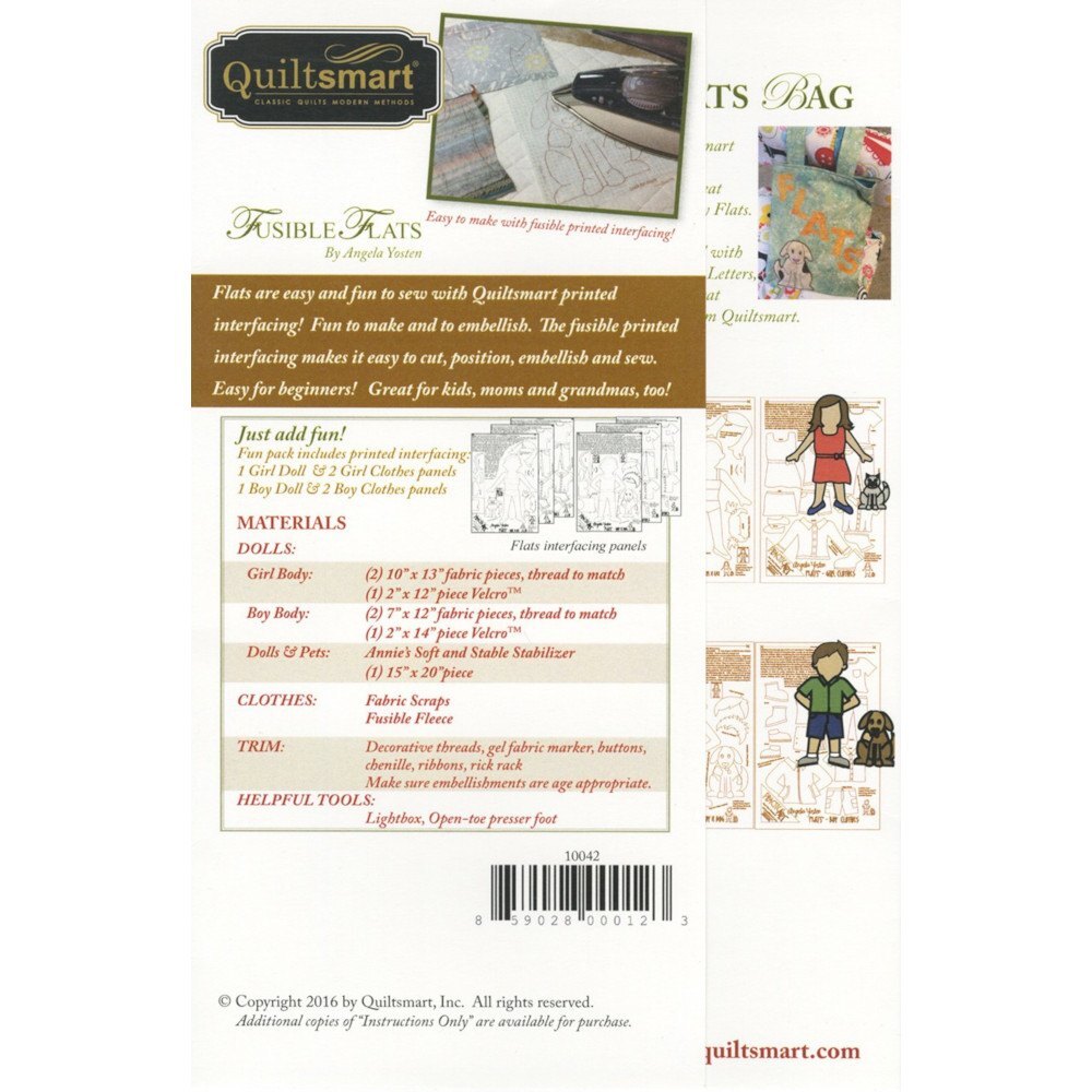 Quiltsmart Fusible Flats Doll Pattern Kit