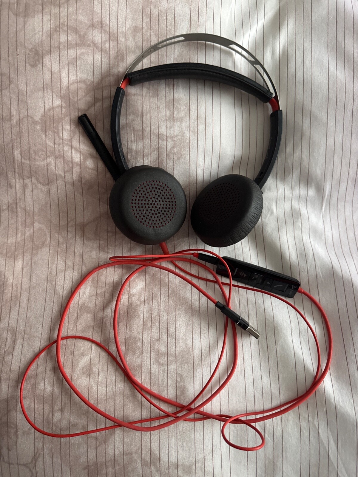 Plantronics Poly C5220 USB-C Over the Head Blackwire Binaural Stereo Headset EUC