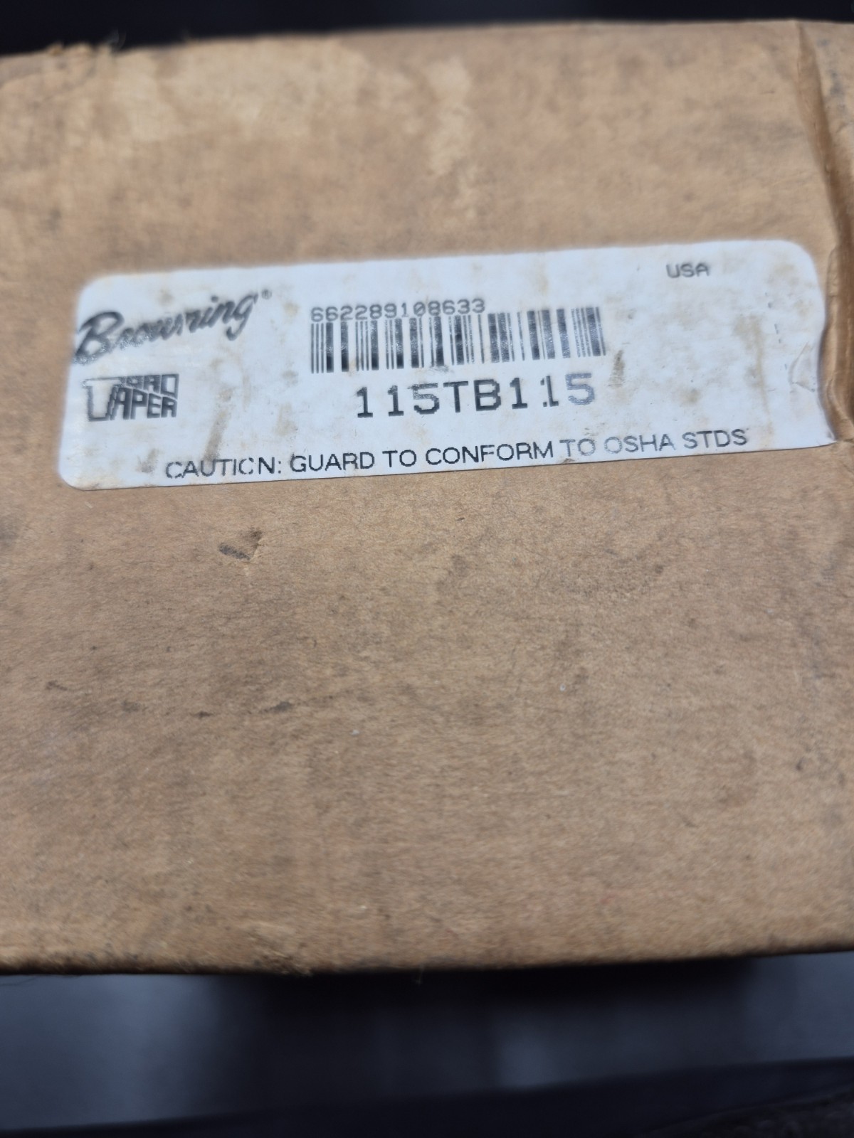 Browning 115TB115 Split Taper Bushing 1-15/16in New Old Stock Free Shipping