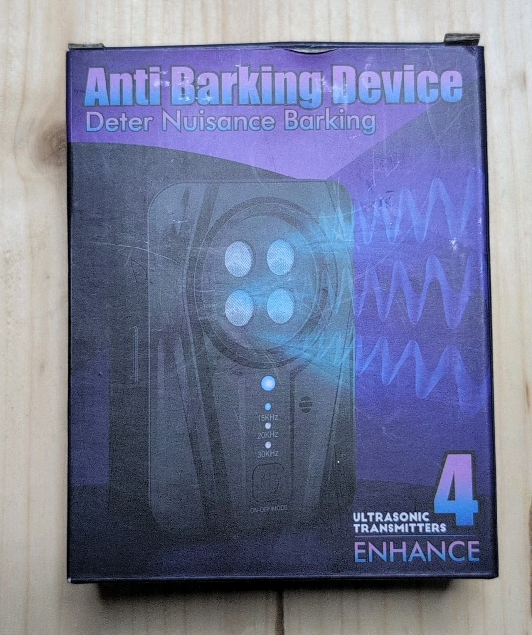 ANTI BARKING DEVICE Deter Nuisance Barking 4 Ultrasonic Transmitters ENHANCE
