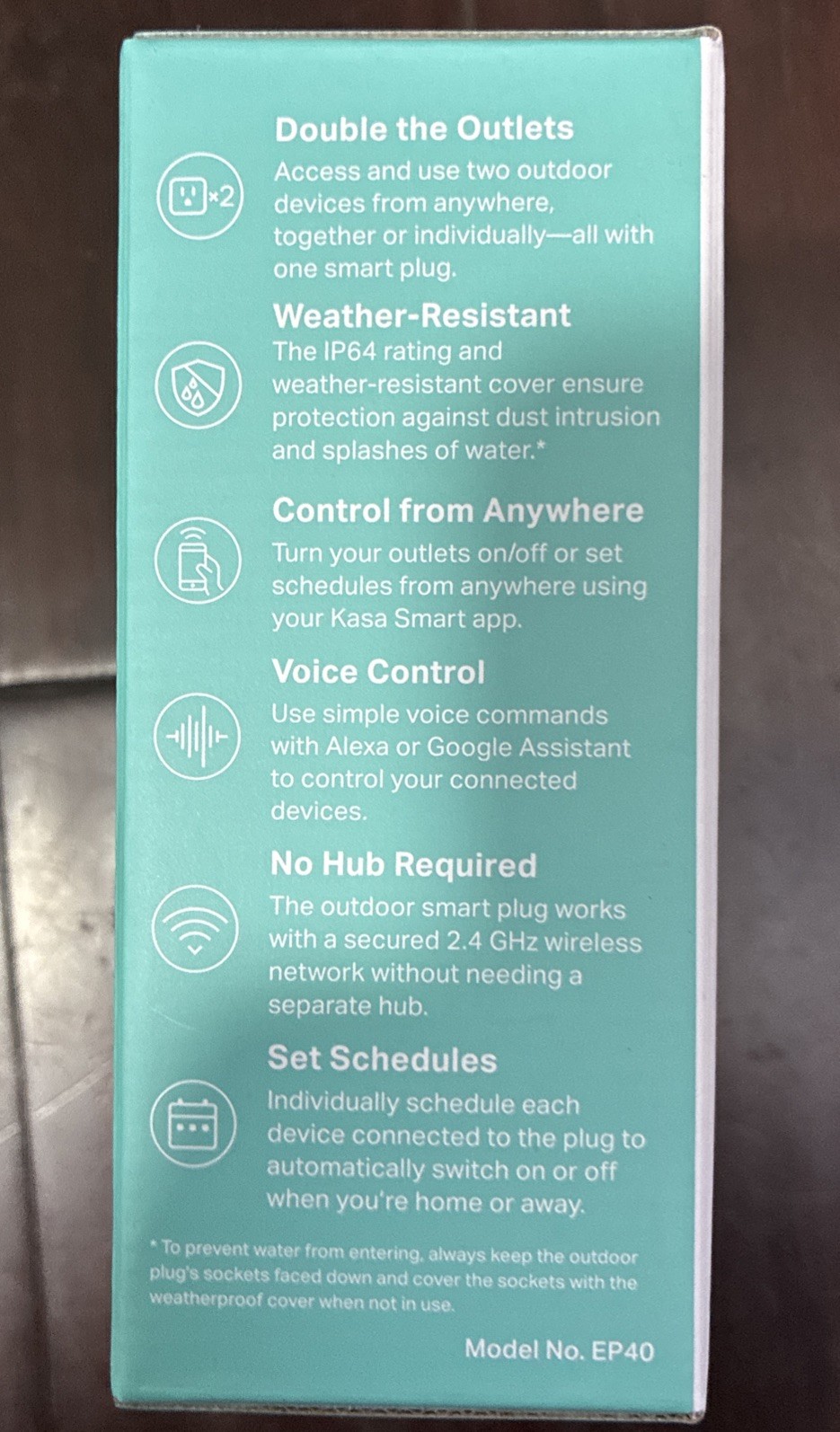 TP-Link Kasa Smart Wi-Fi Outdoor Plug (EP40)