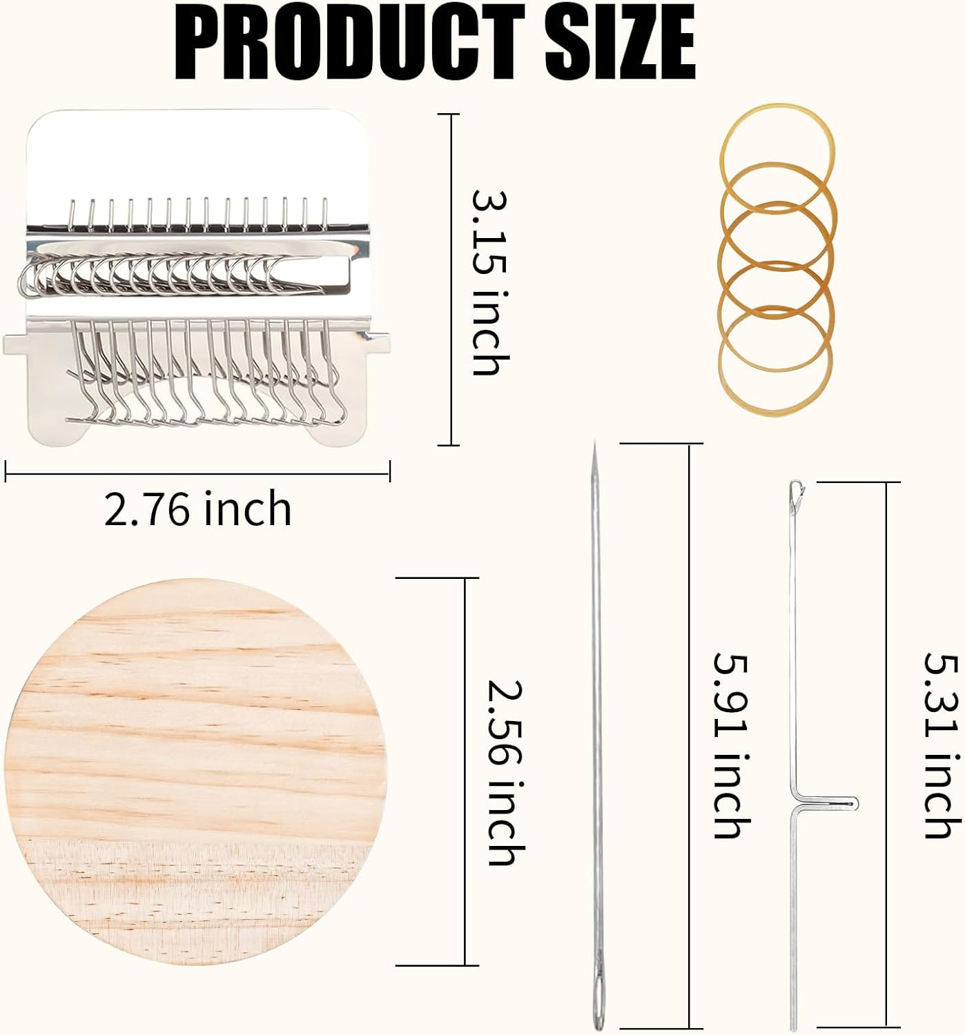 Knit Patch Kit - Patchmaker 2.0 Kit, Mini Darning Loom, Sewing Craft Supplies, K