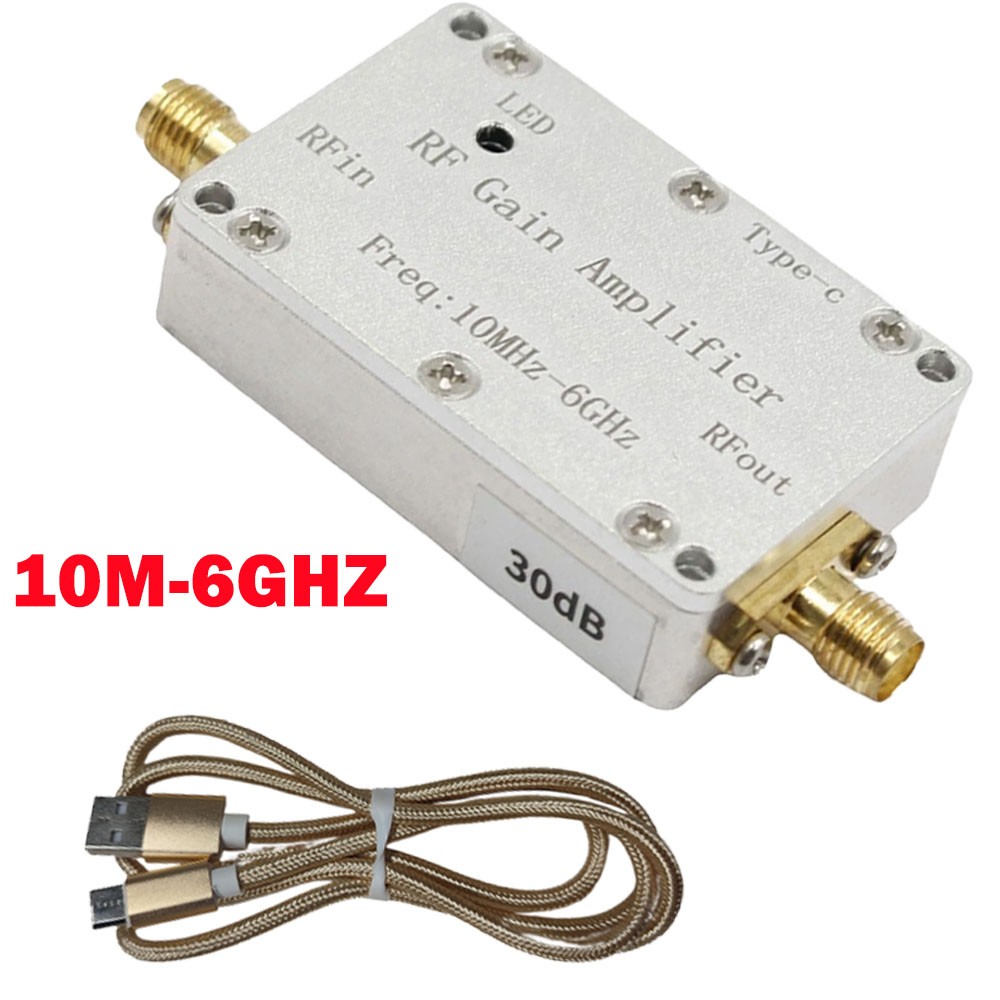 10M-6GHz RF Amplifier 30dB High Gain Driver Receiving Amplifier Signal Modules