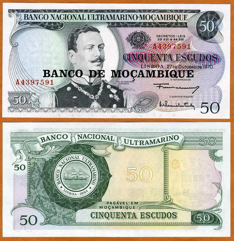 Mozambique, 50 escudos, ND (1976), P-116, UNC