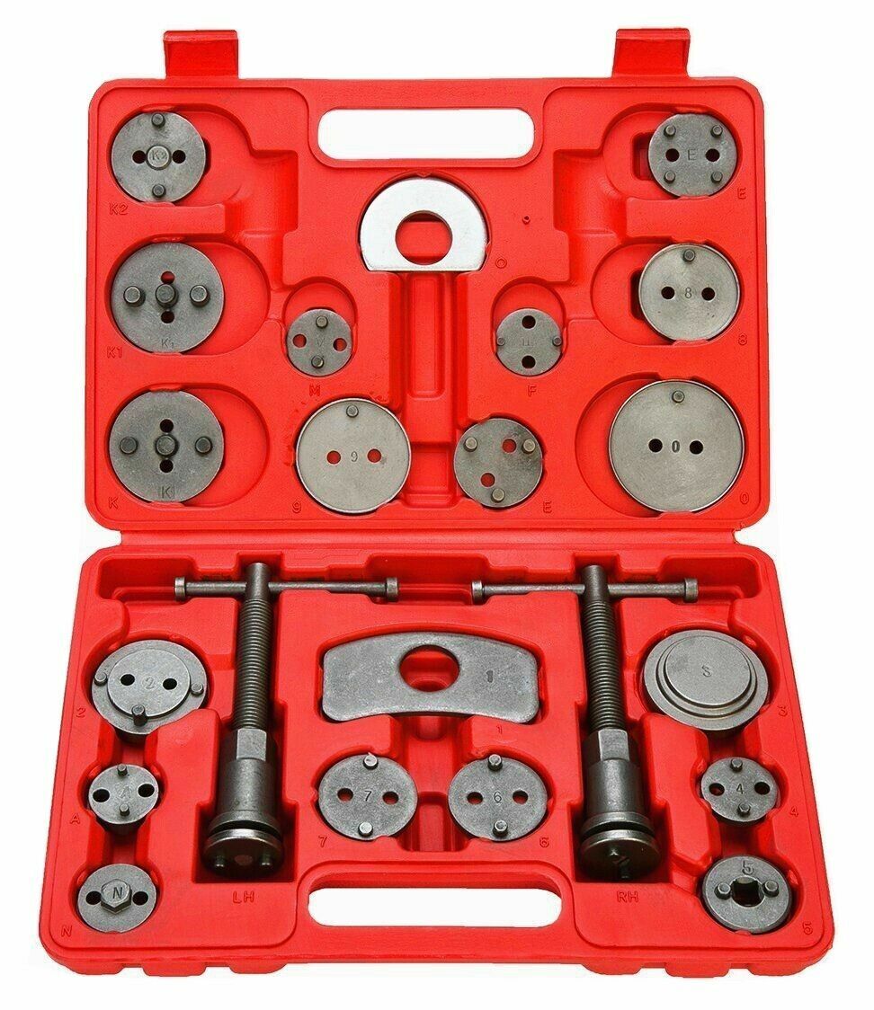 22 PIECES UNIVERSAL CAR DISC BRAKE CALIPER PISTON REWIND WIND BACK TOOL KIT