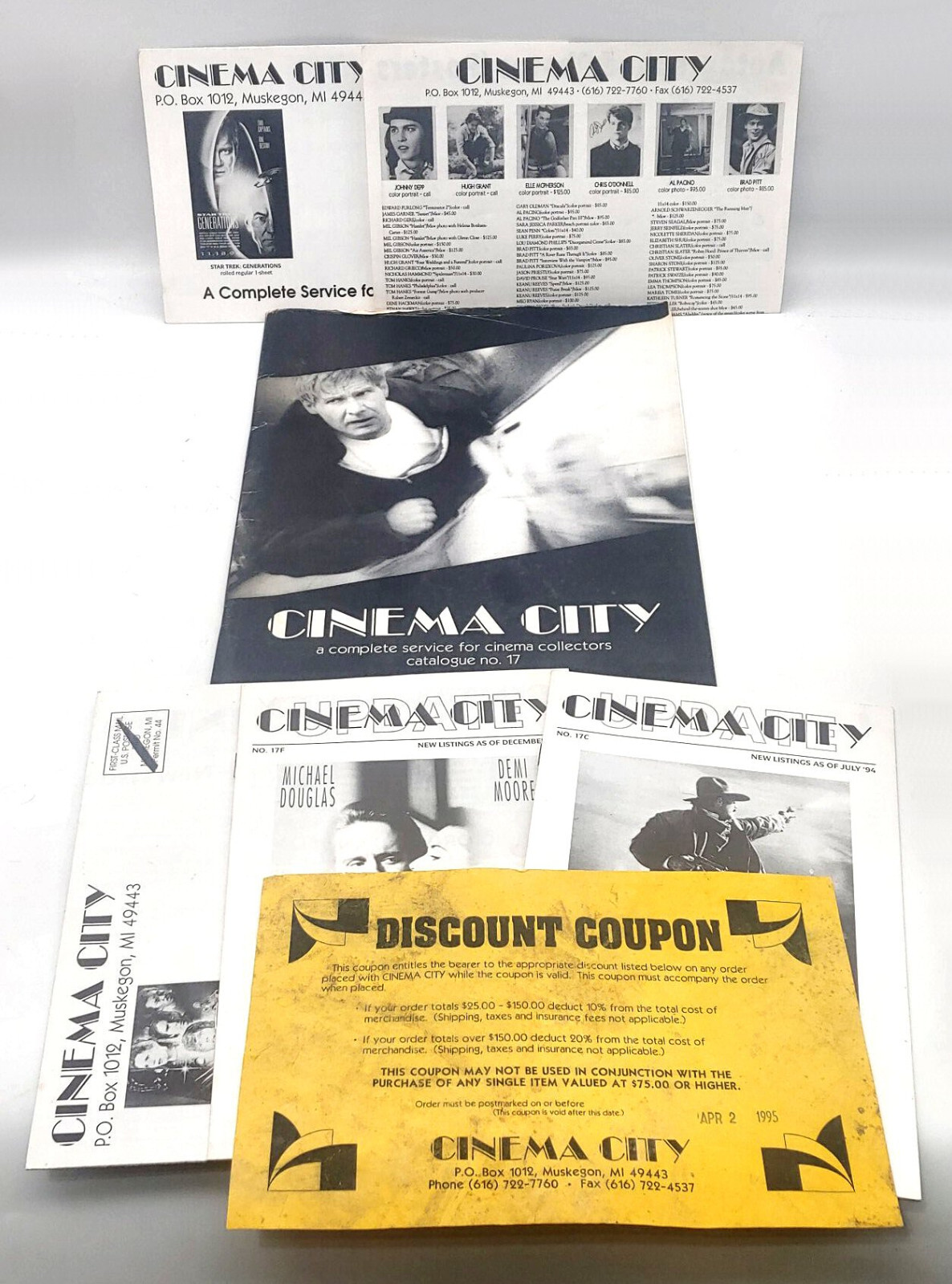 1994/95 Cinema City A Complete Service for Cinema Collectors Catalogue No. 17