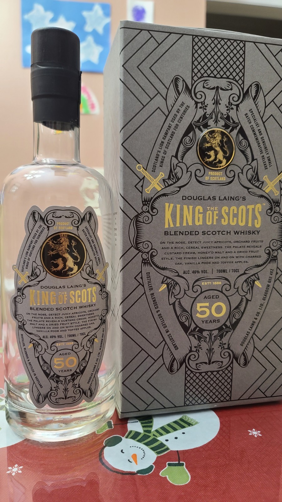 Douglas Laing's King of Scots 50 Year Scotch Whisky 700ml EMPTY Bottle & Box