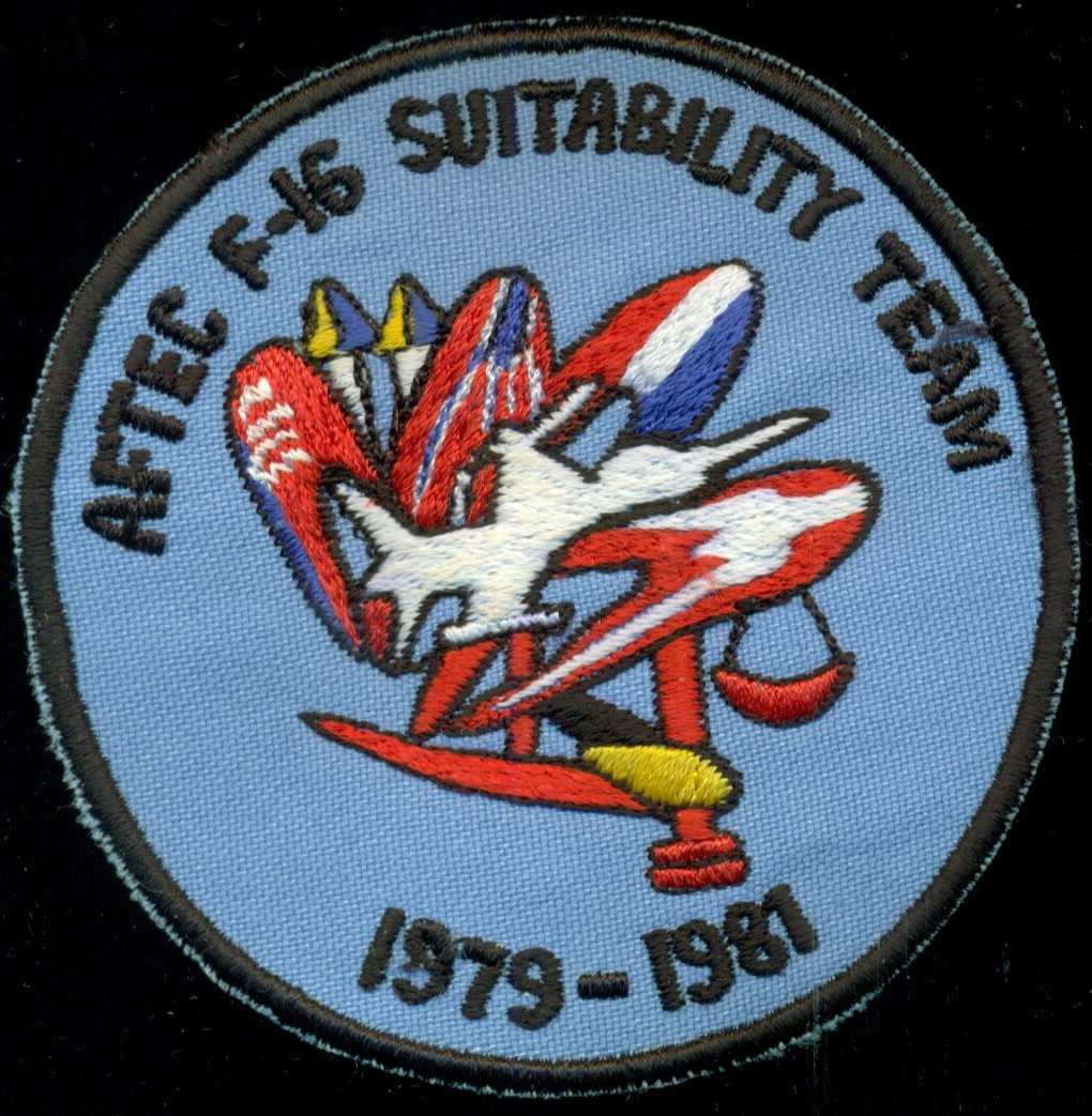 USAF AFTEC F-16 Suitability Team 1979-1981 Patch S-15