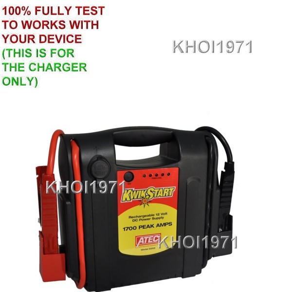 FAST DC 12V CAR Charger POWER adapter for ATEC KWIKSTART 6275 6255 jump starter